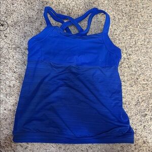 Athleta Blue Strappy Tank